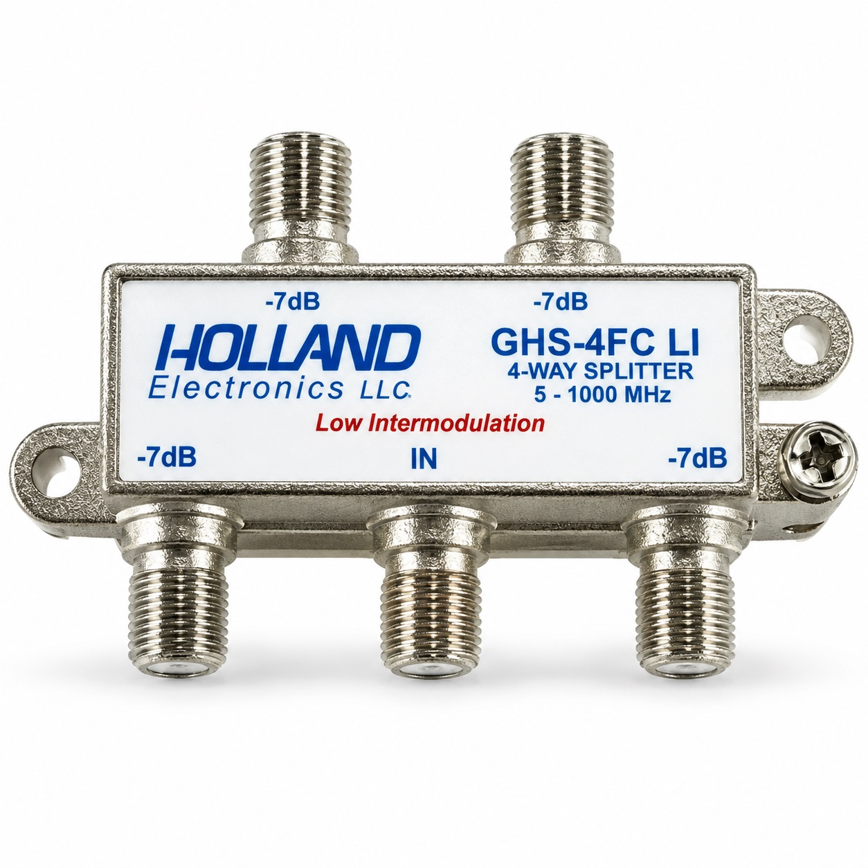 Splitter Holland GHS-4FCLI 1 GHz, 1 entrada / 4 salidas para TV / TDA.